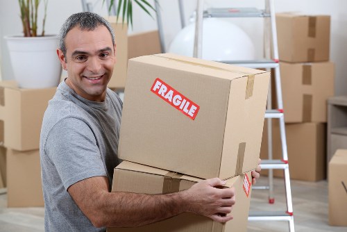 Careful furniture loading for a house move in Sutton