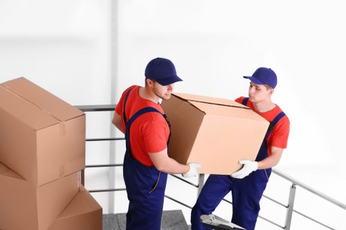 Local man and van service supporting a move in Sutton residential street