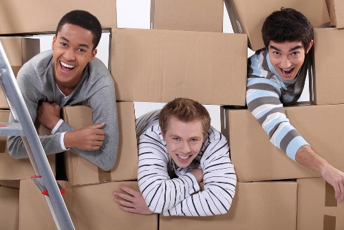 Household items and furniture being protected for a move in Sutton
