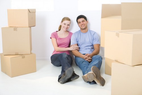 Commercial packing and unpacking service for an office relocation in Sutton