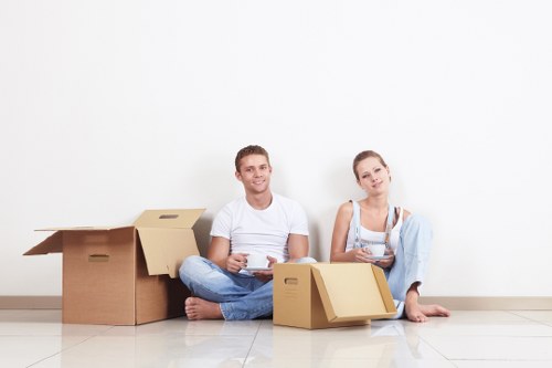 Professional furniture removal service loading items for Sutton customers