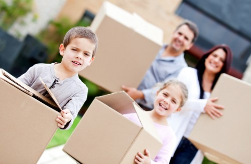 Household boxes and furniture stored safely in Sutton