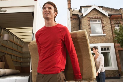 Moving van outside a Sutton property during a house removal