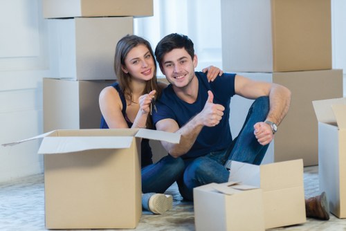 Local packing support for a flat move with stairs and access considerations in Sutton