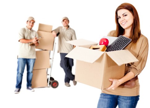 Removal van and moving boxes for a flat move in Sutton